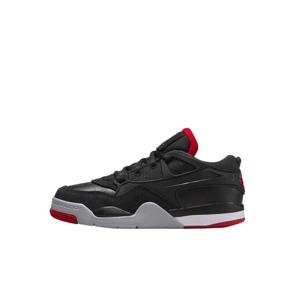 Air Jordan 4 RM PS Bred Kids Sneakers Black Wolf-Grey White FQ7936-061