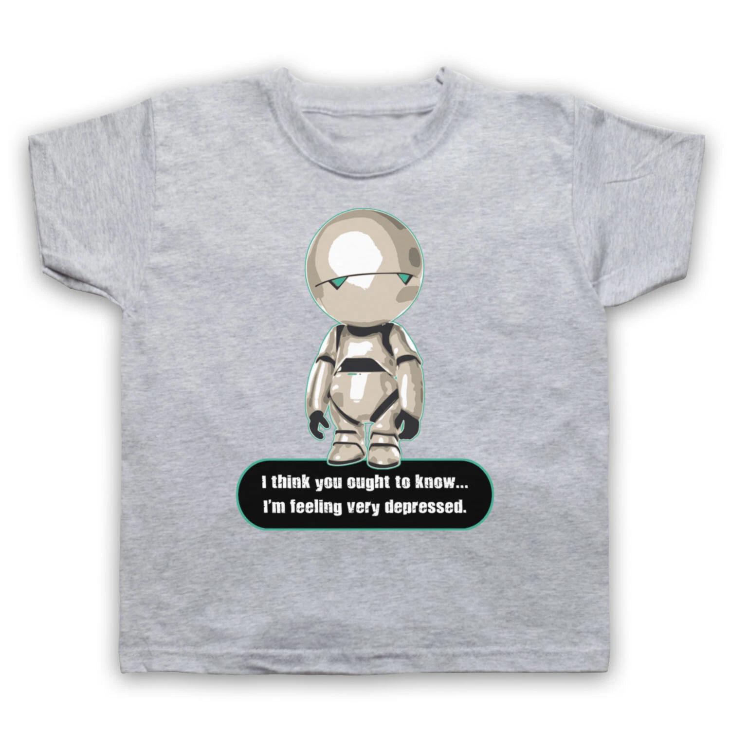 MARVIN PARANOID ANDROID UNOFFICIAL HITCHHIKERS GUIDE KIDS CHILDS Boys Baby Children T-shirt 100