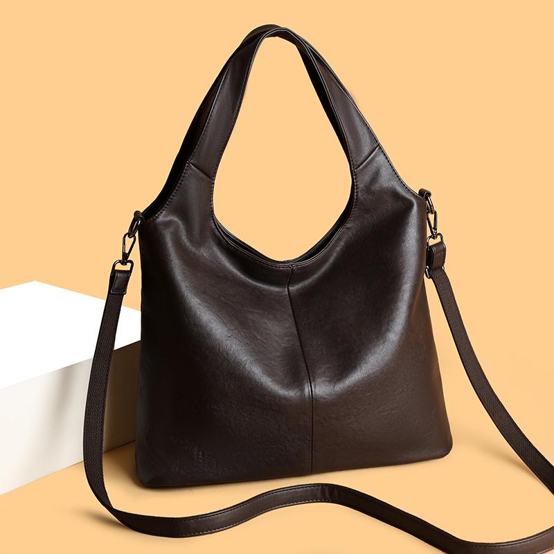 Vintage Women's Tote Bag Large Capacity Shoulder Crossbody Bag Commuter Underarm Bag