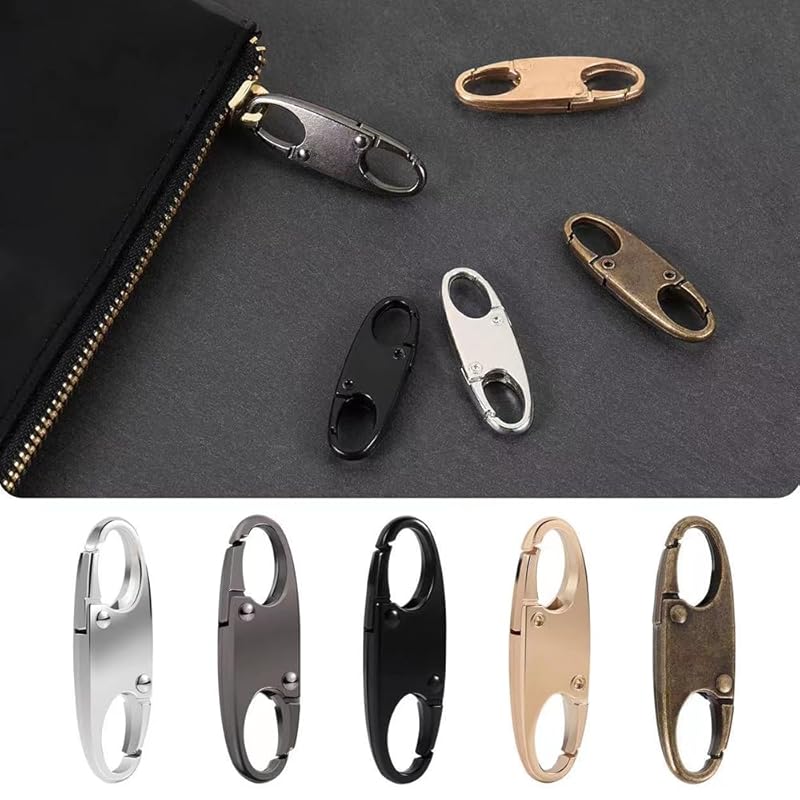 YFFSFDC Zipper Clip Anti-theft Fastener Pull Handle Zipper Lock Double Opening Backpack Zipper Lock Zipper Repair Zipper Pull Replacement Removable