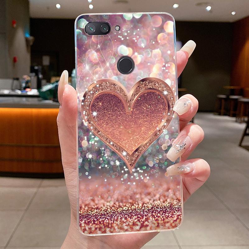 Phone Case For Xiaomi Mi 8 Lite Butterfly Bow Protective Casing Transparent Funda Shockproof Capa Shell Soft Silicone TPU Cover