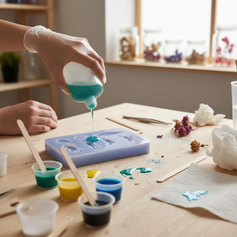 Multipurpose Silicone Jewelry Making Mold Flexible Design Crafting Moulds for Home Decorating Crafts Quick Cleanup