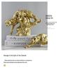 Gold Leopard Ornament: European Creative Art for Hotel and Office Entrances