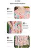 Elegant Plus Size Floral Cotton-Silk Sleeveless Summer Dress