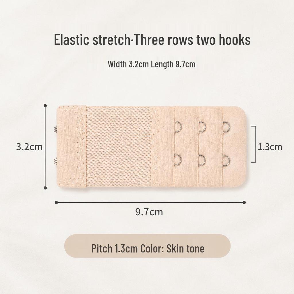Elastic Adjustable Bra Lengthening Extender with Multiple Buckles