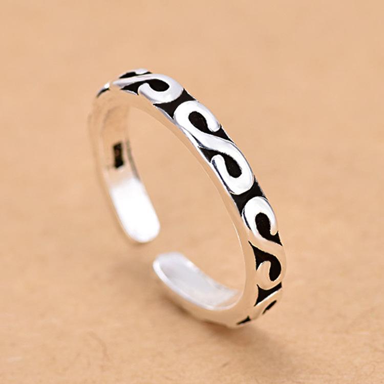 Opening Vintage Ring Female Simple Cold Wind Adjustable Index Finger Ring Small Fresh Personalized Finger Ring