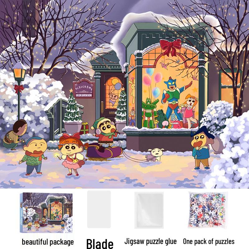 1,000-Piece Cute Healing Jigsaw Puzzle: Adult High-Difficulty Decompression Toy, Educational Gift for Girls