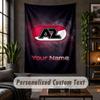 Personalisierte Wandtapisserie, AZ Alkmaar Benutzerdefinierter Text, Wandkunst aus weichem Stoff für die Innendekoration