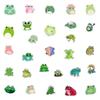 100 Waterproof, Removable Frog Graffiti Stickers for Notebooks, Scooters, and Suitcases