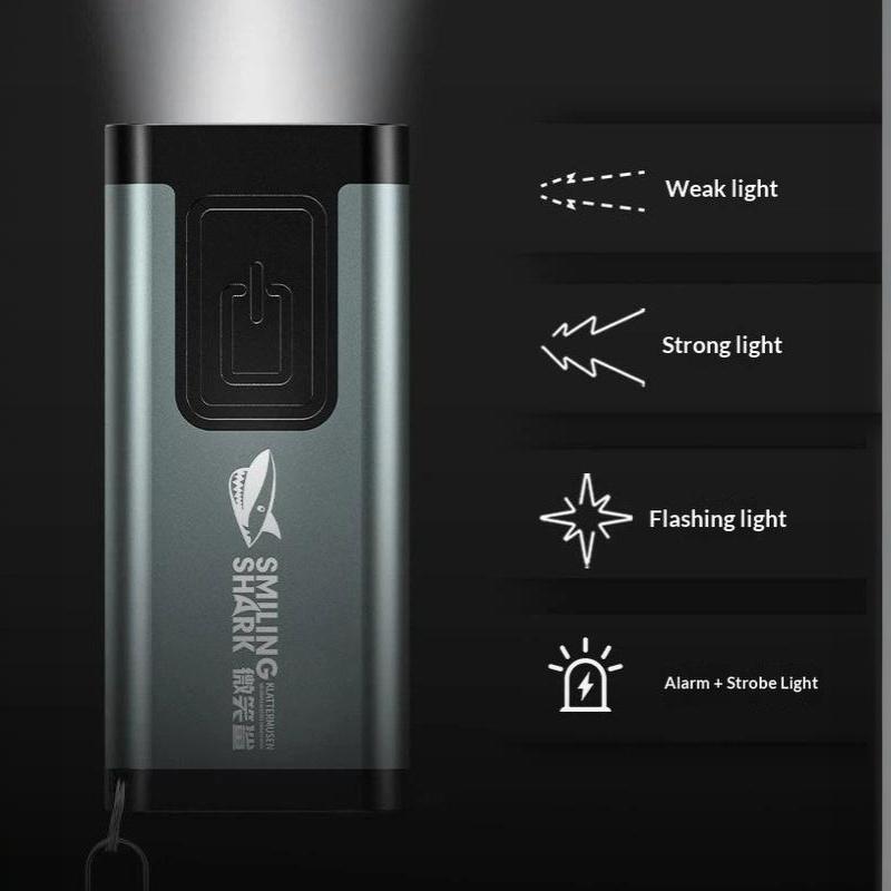 Multifunctional Keychain Flashlight Usb Rechargeable Mini Flashlight With Cob Work Light Keyring Camping Walking Pocket Lamp