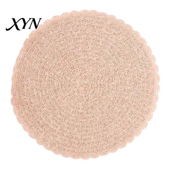 Flexible Silicone Dining Pads Round Insulated Placemat for Table, Heat Resistant Paper Place Mat, Waterproof Oil Proof Non Placemats Slip Coaster