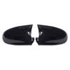1 Pair OX Horn Shape Rear View Mirror Cover Cap Fit for VW Golf R32 GTI Rabbit Jetta Bora Polo MK4 Passat B5 Glossy Black