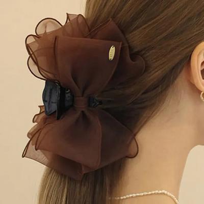 [Worn by Go Woori] LV025 Double Ribbon Hair Clip