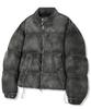 Trillion Denim Washed Biker Padded Jacket_Black