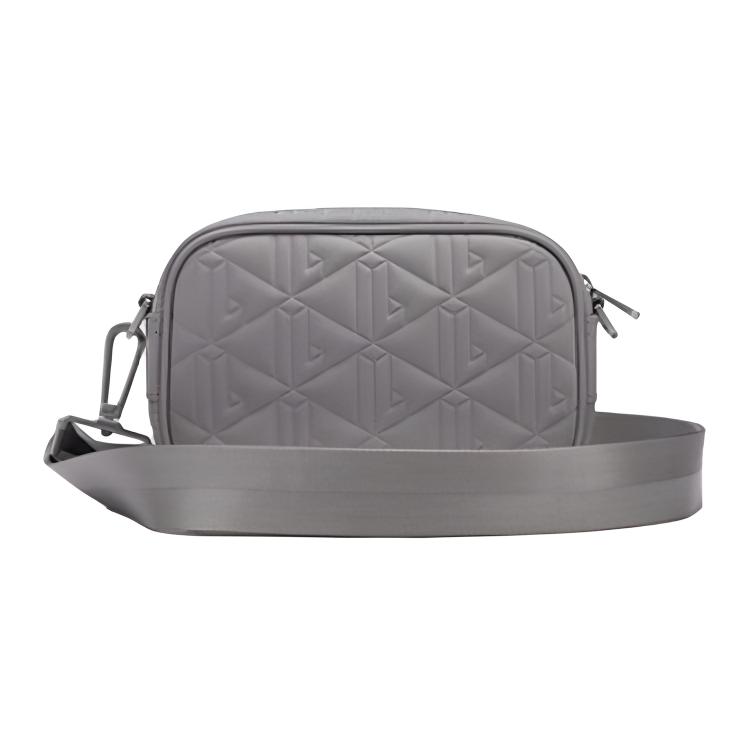 Lacoste Einfarbige Reißverschluss-Umhängetasche Herren-Schultertasche Dunkelblau Grau NH5285BG