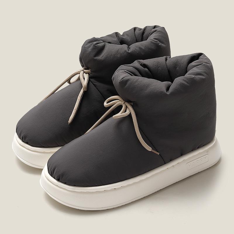 Women's and Men's Non-Slip Winter Cotton Slippers - Warm, Thick Sole, Full Coverage for Indoor Use