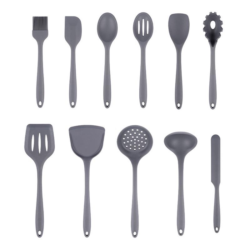 Silicone Cookware Set: Non-Stick Spatula, Ladle & Slotted Spoon with High Temperature Resistance