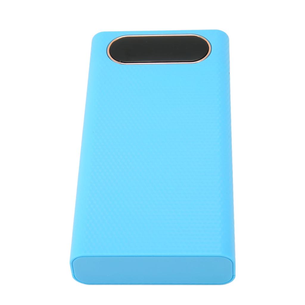 6x21700 Battery Power Bank Case 21700 Battery Box DIY Power Bank Box With LCD Display for Phone Blue