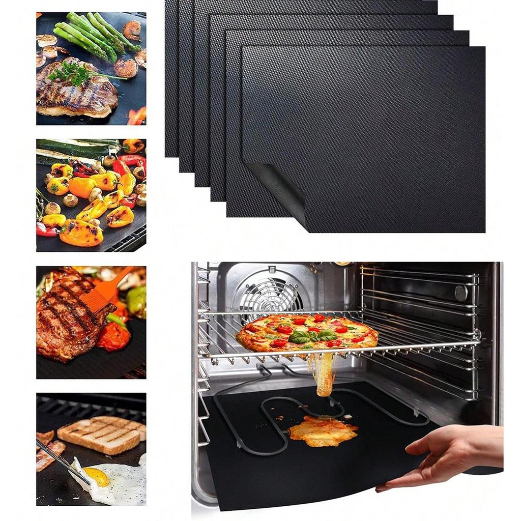 High-Temperature Teflon BBQ & Baking Mat - Reusable and Durable for Outdoor Grilling