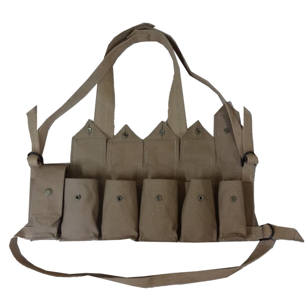 Rhodesian Bush War Magazine Chest Rig w/Grenade Pocket - Repro 56-7ZIF-UOBO