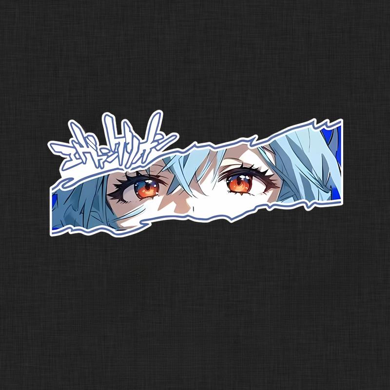 EVA Anime Autoaufkleber, Wasserdichte Langlebige Vinyl-Aufkleber, Universelle Fahrzeugdekoration für Fenster, Karosserie & Tankdeckel