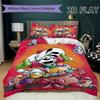 Diddl Pattern Bedding Uilt Set Uilt Cover Pillowcase Home Decoration Birthday Gift (1 * Duvet Cover + 2 * Pillowcase  Without Core)