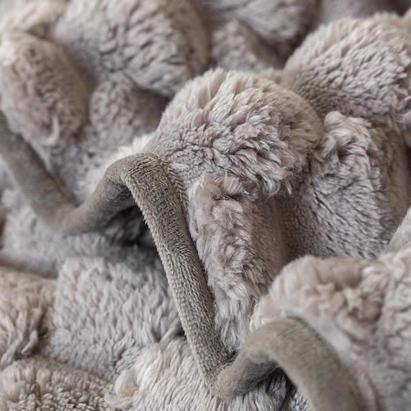 Thickened Rabbit Fur Plush Living Room Sofa Cushions Anti-Slip Minimalist Style Seat Cushion Sofa Cover For Fall Winter