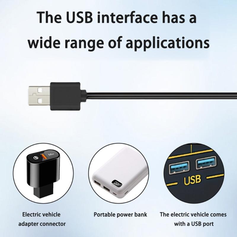 Electric Heated Grip Warmer Cover Handlebar Heater USB 5V Three Gear Settings For Cold Weather Cycling Winter Riding Comfort