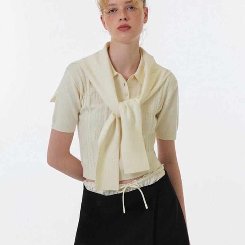 

grove 25FW HAVEN SHAWL MUFFLER (IVORY) IVORY