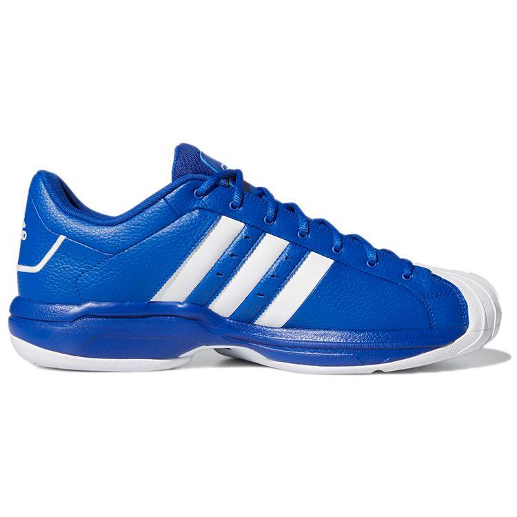 Adidas Pro Model 2G Low Fashion Comfortable Non-Slip Durable Low-Top Basketball Shoes Unisex Sneakers Blue White FX4982
