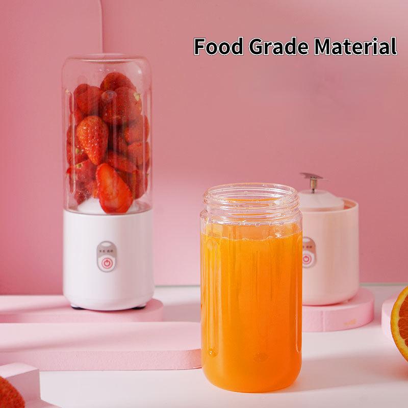 Portable Electric Juicer Blender Double Blades Rechargeable Waterproof Household Multifunction Milkshake Juice Maker Machine