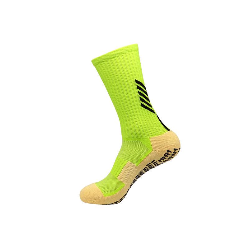 Professional Mid-Calf Anti-Slip Football Socks - Thick, Breathable, High Elasticity with Silicone Grip