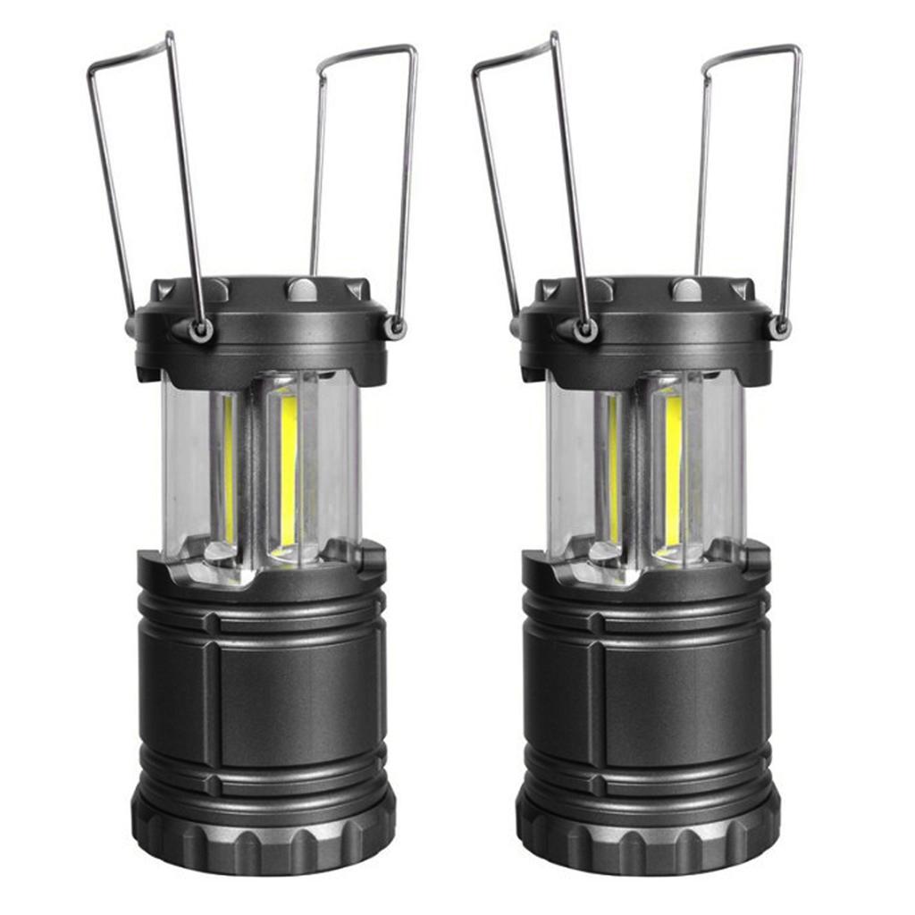 Campfire Camping Tent Lights Adjustable Two Lighting Modes Stainless Steel Hanging Handle for