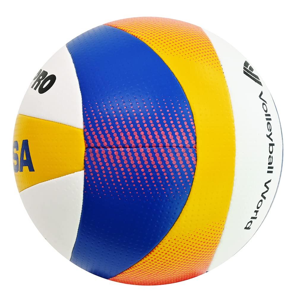 MIKASA Beach Internationally Certified Certified Ball High and Junior High Recommended Internal Pressure Volleyball, Ball, (for General, University,