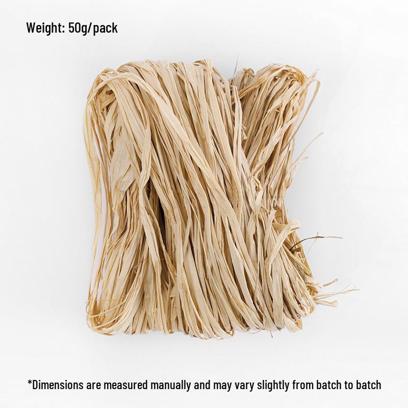Natural Raffia Ribbon Fresh Flower Bouquet DIY Gift Decorations and Packaging Materials