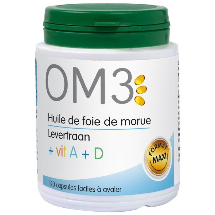 OM3 Lebertran + Vitamine A + D 120 Kapseln