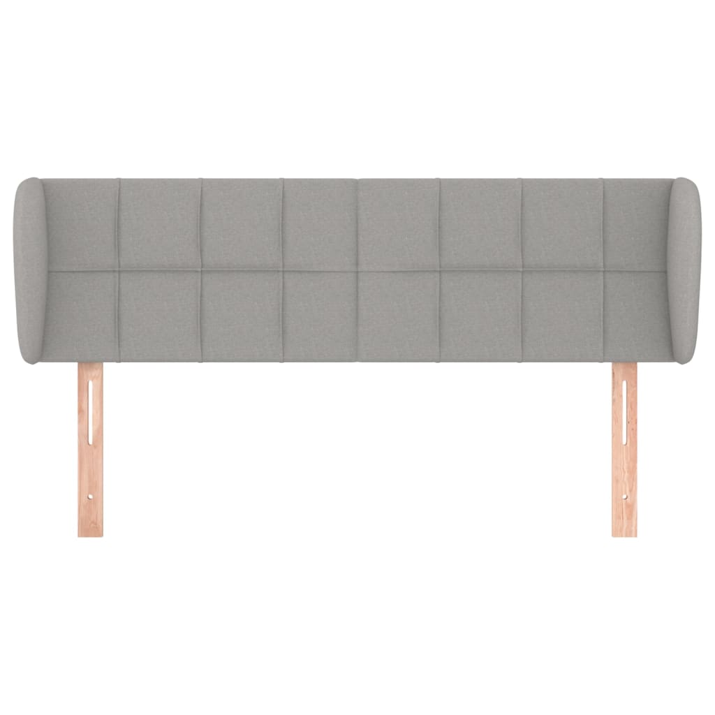 Vidaxl Wingback Headboard, Light Gray, 147X23X78/88 Cm, Fabric