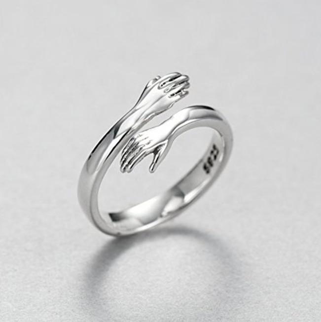 Women's Adjustable Sterling Silver Minimalist Ring