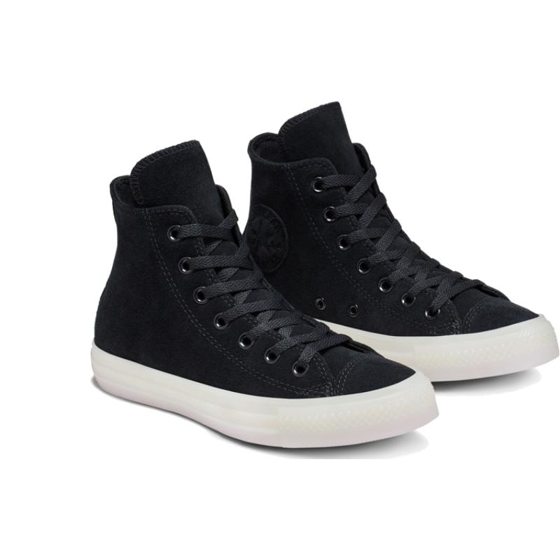 Converse Chuck Taylor All Star Suede Canvas Unisex 'Black White'