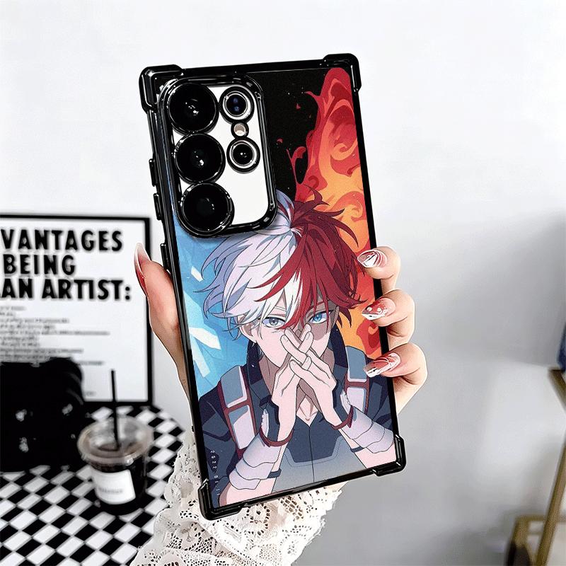 MHA My Hero Todoroki Shoto Weiche Handyhülle Für Samsung Galaxy S26 Ultra S25 Edge S24 FE S23 Plus S22 S21 + S20 Galvanisiert Anti-Fall