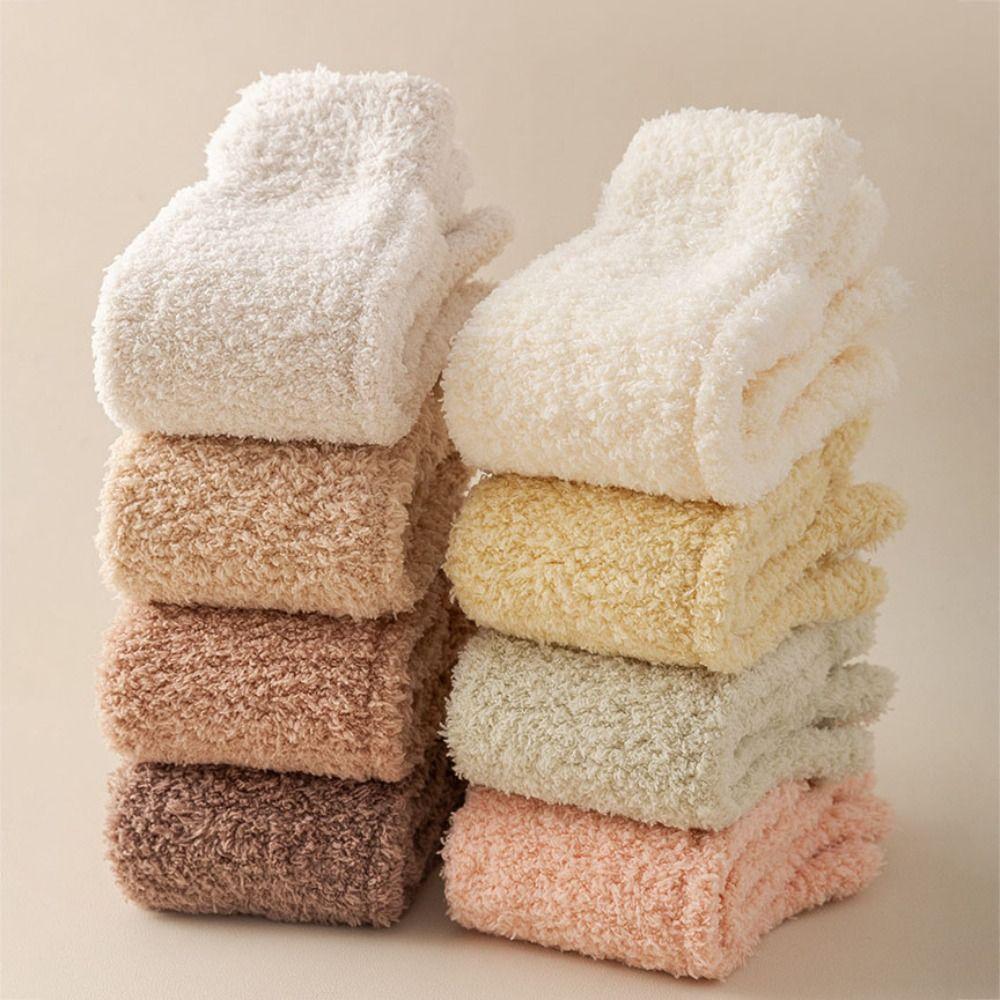 Winter Five Toe Plush Socks Thickened Warm Floor Socks Women Five Toe Fleece Socks  Autumn