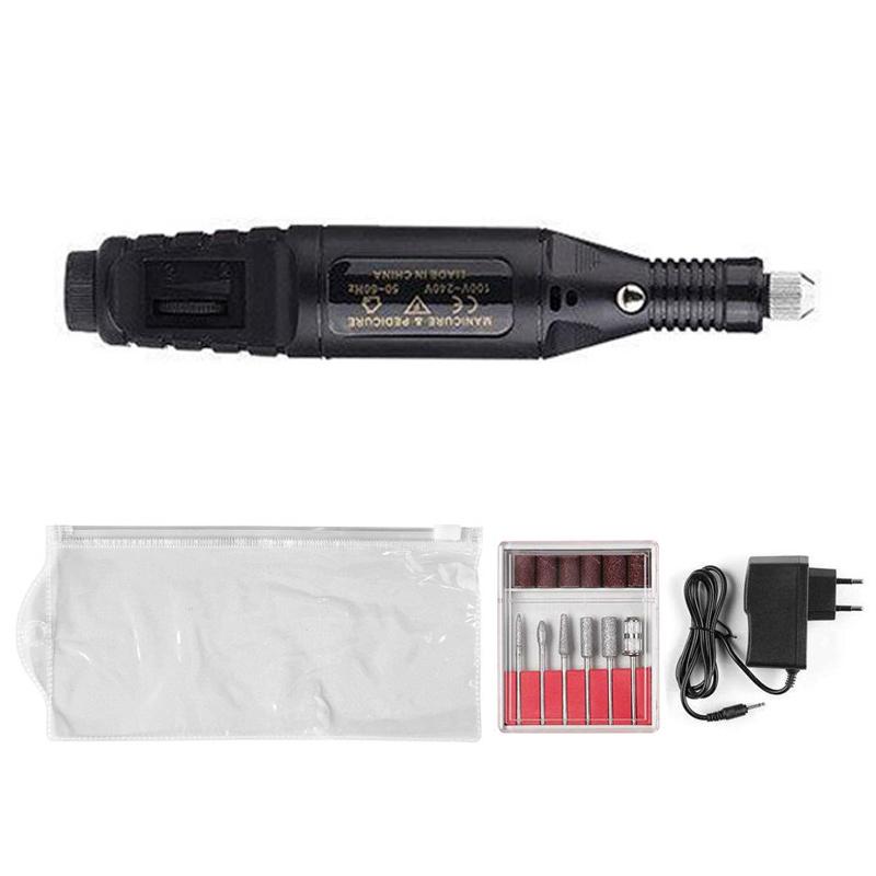 Mini Electric Grinding Nail Grinder Smooth Intelligent Speed Regulation Electric Manicure Device Nail Polishing Nail Tool Set