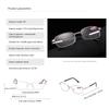 Glass Lens Reading Glasses Men Women Presbyopia Magnifying Clear Crystal Lenses Anti-Scratch Diopter Eyewear +150 250 350