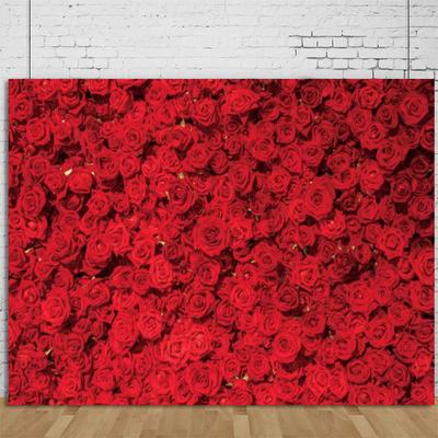 Floral Flower Wedding Ceremony Photography Party Decoration Background Pink White Flowers Wall Floral Photocall Birthday Props