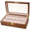 Royal Hausen Watch Storage Case, Holds 12 Watches, GC02-LG3-12, Brown [Used]