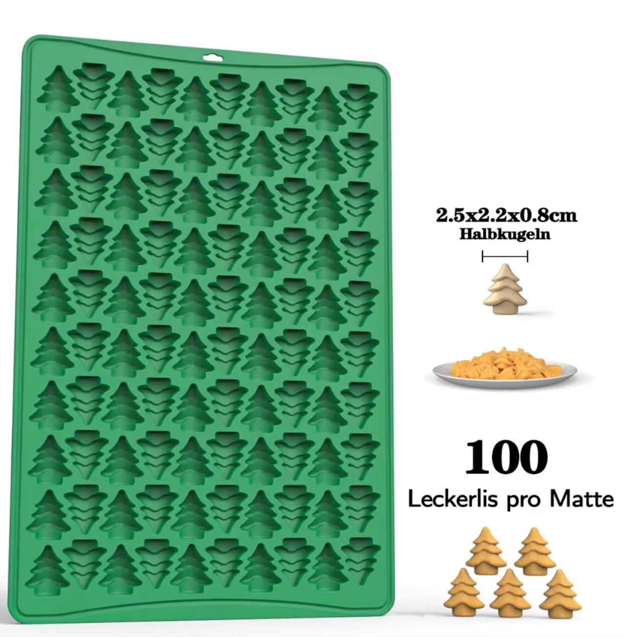 

Творческая силиконовая форма для печенья в виде пряничного человечка и рождественской елки, 100 отверстий, самодельная форма для шоколада, мини-машинка для приготовления закусок в виде щенка