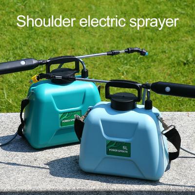 5L/8L Garden Electric Sprayer Battery Powered Shoulder Sprayer with Retractable Wand 3 Nozzles Shoulder Strap Water Pump Sprayer for Fertilizing