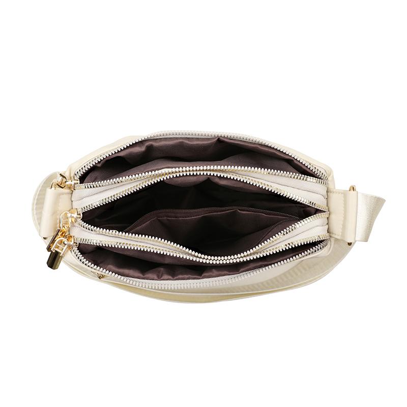 Flower Embroidery Crossbody Bag Fashion Casual Women Shoulder Bag Large Capacity Multi Pockets Purses Daily Portable Handbag