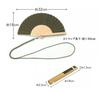 Shoroku Summer Fan with Day Stylish Green Fan [Nishikawa Shoten] Strap, Outdoor, Khaki, Men's, Father's Gift, Present,