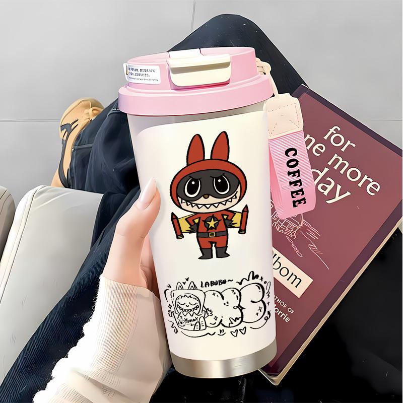 Slámkový hrnek na vodu Velká kapacita 316 Nerezová ocel Vysoká hodnota Termoska na dvojí pití Hrnek na kávu do auta